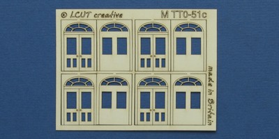 M TT0-51c TT:120 kit of 4 double doors with round transom type 3